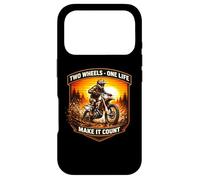 Two Wheels One Life Make It Count Dirt Bike Rider Moto Coque pour iPhone 17 Pro