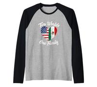 Two Worlds One Family Patrimoine Mexicain américain Manche Raglan