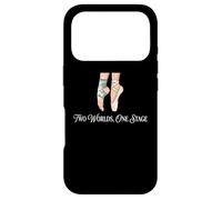 Two Worlds One Stage Ballerine Gymnaste Dance Art Coque pour iPhone 17 Pro