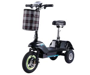 TWOFISH TF03 Trottinette Électrique - Siège amovible, moteur 350W, batterie 48V 15Ah (30km d'autonomie). Vitesse max 28km/h. Pneus av.12 /arr.10 , freins à disque, suspension. Bleu.