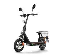 TWOFISH Trottinette Électrique pour Adultes, 12 Pouces Équipée d'une Batterie 48 V 13 Ah, 25km/h Capacité de Charge de 120 kg, Autonomie de 30 km, Freins à Disque pour, M5 Pro E (Noir)