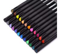 TWOHANDS Couleur Stylo Feutre,Feutre Coloriage Adulte, pour Mandala, Bullet Journal, Dessin, Livre de Coloriage,Pointe Fine 0.4mm,902171