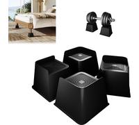 TWOLIIN Rehausseur de meuble en L, Rehausseur de table empilable Pieds en PP robuste pour table, lit, chaise, rehausseur de meuble & rallonge de pied de table, rehausseur de lit Résistant & stable (ha