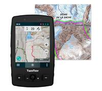 TwoNav Aventura 2 Plus + Carte France IGN Topo complète, GPS de Marche à Pied écran Large de 3,7 Pouces, Boutons et Joystick pour Alpinisme, Trekking ou randonnée. Couleur Turquoise