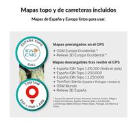 Twonav Compteur Vélo Roc 32 Gb + Spain Topo Ign 1:25.000