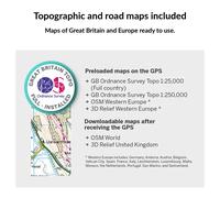 Twonav Compteur Vélo Terra 64 Gb + Great Britain Topo Ordnance Survey 1:25.000