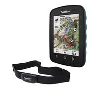 TwoNav Terra (32 Go) + Cardiofréquencemètre, GPS de Sports avec écran Large 3,7 Pouces pour Montagne, randonnée, VTT, vélo avec Cartes incluses. Couleur Turquoise