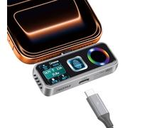 TWOPAN Disque SSD portable Magsafe de 1 To pour iPhone avec verrouillage d'empreintes digitales, 1050 Mo/s en lecture/écriture, prend en charge les vidéos ProRes 4K 60 fps, super stockage externe pour