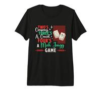 Two's Company, Three's A Crowd Jeu de société Mahjong T-Shirt Haut de Gamme