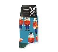 TwoSocks Chaussettes de Père Noël pour homme et femme - Chaussettes amusantes et amusantes - En coton - Taille unique, Casse-noix, Taille unique