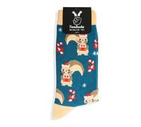 TwoSocks Chaussettes de Père Noël pour Hommes & Femmes, chaussettes drôles et amusantes en coton, taille unique, taille unique