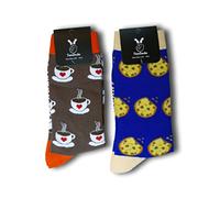 TwoSocks Chaussettes humoristiques pour homme et femme, taille unique, Dessert, taille unique
