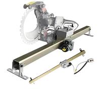 twostronking Guide De Scie Circulaire 150 W, Kit De Rail Linéaire, avec Bascule Rotative Et Contrôleur, Profondeur De Coupe Réglable, Levage à Un Bouton, pour Découpe De Portes Et Fenêtres,200cm