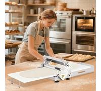 twostronking Laminoir à Pâte Pliable, Laminoir Manuel, avec Poignée Rotative à 360° Et Plateau De Laminage, épaisseur De Pressage Réglable De 0 à 25,0 Mm, pour Croissants, Pâte Feuilletée 400