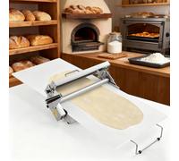twostronking Laminoir Patisserie, Laminoir à Pâte Pliable, avec Poignée à 360° Et Plaque De Laminage en Polypropylène, épaisseur De Pressage Réglable De 0 à 25,0 Mm, Acier Inoxydable 300