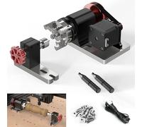 Twotrees TTC 450 CNC Axe rotatif, 4-60 mm Chuck, quatrième axe 360 ° Kit rotatif compatible avec TTC450 et la plupart des fraiseuses CNC, pour le sculptage d'objets cylindriques