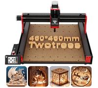 Twotrees TTC450 PRO Fraiseuse CNC à 4 axes pour bois et acrylique, 90% assemblé, moteur puissant, mise à niveau du commutateur de fin de course XYZ