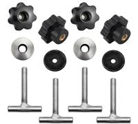 Twowinds 4X Vis Fixation Rail 7H5883084C Compatible avec VW T5 T6 | Multivan, Transporter, California - 7H5883189E - Sécuriser Charge pour Meuble, Réfrigérateur, Potty (lot de 4)
