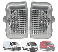 Twowinds - Clignotant Rétroviseur Compatible avec Fiat Ducato Jumper 2, Boxer (à partir de 2006) - Latéral Gauche et Droite - 71748253-71748252 - Indicateur - Feu de Signalisation (2 pièces)