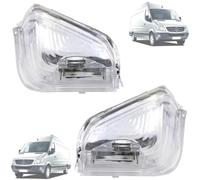 Twowinds - Clignotant Rétroviseur Compatible avec Mercedes Sprinter 906 (2006-2018) Sprinter 907 910 (à partir de 2018) Crafter (2006-2016) - Latéral Gauche Droite - 2E0953049A - 2E0953050A (2 pièces)