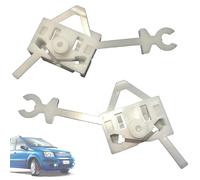 Twowinds - Clip Lève-vitre Électrique Compatible avec Fiat Panda (2003-2012) - Porte Avant Gauche, Droite - 99487780-98407721 - Régulateur Vitre (lot de 2 pièces)