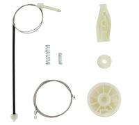 Twowinds - Kit Lève-vitre 19221Y3 Compatible avec Peugeot 206 Cabriolet-Coupé (2000-2008) - Porte Arrière Gauche - 9636597380 - Clip de Régulateur de Fenêtre