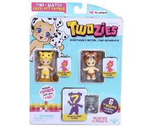Twozies Blister Copains 3 Bébés + 3 Animaux