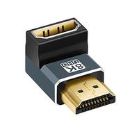 Twozoh Adaptateur HDMI Coudé 90 Degrés, Connecteur HDMI mâle vers Femelle Compatible 8K@60Hz, 4K@120Hz 1080p