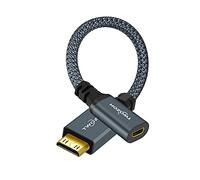 Twozoh Câble Adaptateur Mini HDMI Mâle vers Micro HDMI Femelle, Adaptateur convertisseur 3D/4K 1080p (20CM)