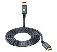 Twozoh Câble HDMI 4K 15M, Haute Vitesse 60HZ 18Gbps Nylon Tressé HDMI HDMI 2.0 Câble Compatible avec PS5, PS3, PS4, PC, Projector, 4K UHD TV/HDTV, Xbox