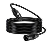 Twozoh Câble XLR 3M, Micro Mâle vers Femelle Compatible avec Microphone Équilibré Audio (Professionnel/Hifi)