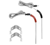 TWQ-Bowarepro Lot de 2 sondes de rechange pour barbecue compatibles avec Weber Igrill 2 Igrill Mini Igrill 3 thermomètres pour barbecue à viande Plage de température de -50 °C à 380 °C (noir + rouge)