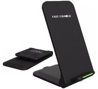 Twq-Chargeur Sans Fil Universel Pliable 15 W Support De Chargement Portable Qi Fast Charger Support De Pont Sans Fil Dock Pad Led Type C Pour Smartphone, Téléphone Portable, Iphone, Huawei, Samsung