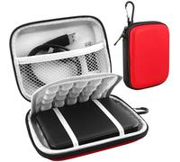 TWQ-Housse de Protection pour WD Elements, WD My Passport Ultra for Mac, Seagate Game Drive, Seagate Portable 2.5 Pouces 1To 2To 3To 4To 5To Étui pour Disque Dur Portable Pochette Antichoc, Rouge
