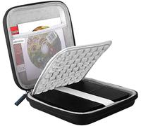 TWQ-Housse Etui de Protection Sac Portable pour Lecteur Externe DVD ASUS HP Apple USB SuperDrive Dell Samsung et d'autres Disque Interne Universal DVD CD Blu Ray graveur Rangement Pochette, Noir
