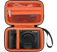 TWQ-Kodak Ektar h35 Half - Frame/Kodak Ektar H35n Half - Frame/Kodak M35 / M38 / Ultra F9 étui de Transport pour Appareil Photo, Sac de Rangement pour Appareil Photo, Noir+Orange