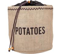 TWQ-Natural Elements Sac à pommes de terre avec doublure occultante, sac de rangement pour pommes de terre, toile de jute, 24 x 24 cm, marron