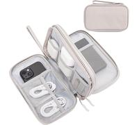 TWQ-Procase Sac Rangement Cable à 3 Couches, Pochette Cable Voyage Portable, Organisateur Accessoires Électronique pour Chargeurs, Banques d'alimentation, Adaptateurs, Disque Dur Externe \u2013Gris