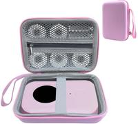 TWQ-Rangement Portable Compatible avec Les Périphériques D'étiquetage SUPVAN E10/E16/Nelko P21/NIIMBOT D110/Pristar P15 Mini Imprimantes D'étiquettes Portables Bluetooth (Boîte Uniquement) - Rose