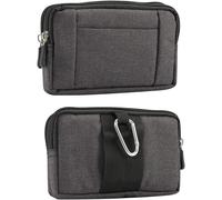 Twq-Sac De Ceinture Clip Pour Téléphone Portable Noir, 5.2"" Horizontal Petite Homme Pochette Sac À Ceinture Téléphone Sac Banane Portefeuille Sac Taille Sacoche Étui Avec Boucle Crochet De Ceinture C