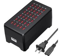 TWQ-Station De Charge USB 150W 30 Ports, Hub USB Répartiteur pour la Maison, Le Studio, l'Hôtel, Le Bureau, Les Voyages, la Diffusion en Direct, Chargeur USBA Multiple pour Téléphones, Écouteurs, Mon