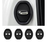 TWQBHSH 4 Pièces Protection pour Serrure de Porte, Compatible pour Mazda 3 Axela EZ-6 6 Atenza 3 2, Amortisseur Silencieux Protecteur de Serrure,Black