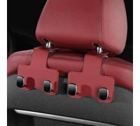 TWQBHSH Lot de 2 Crochets Doubles pour Sièges de Voiture, Compatible pour Roewe Vision-i Vision-E, Accessoires Intérieurs de Voiture Cintre,Red