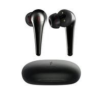 TWS Bluetooth 5.0 écouteurs ANC Active Noise Cancelling AAC Stéréo Casques avec 6 Micro Intra-auriculaires Sport Imperméables,Noir