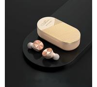 TWS bluetooth 5.0 écouteurs sans fil AAC Stéréo Touch Control 2200mAh Power Bank Gaming Casque avec micro,Rose