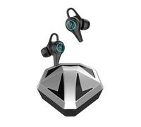 TWS Casque Bluetooh BT 5.0 Casque de Jeu Faible Latence Double Mode Casque Sport Léger Coloré avec Micro,Argent