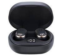 TWS Casque Bluetooth BT5.0 Casque sans fil Longue durée de vie HiFi stéréo Basse puissante écouteur à faible latence avec micro, Noir