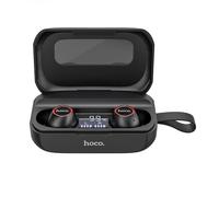 TWS Casque Bluetooth sans fil à affichage numérique écouteurs intra-auriculaires Stéréo étanche avec micro, Noir