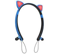 TWS casque sans fil bandeau lumineux chat oreille dessin animé mignon casque magnétique monté sur la tête Bluetooth 5.0