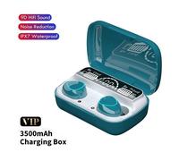 TWS Casque sans fil Bluetooth Écouteurs Stéréo Sport Casque Écouteurs avec micro 3500mAh Boîte de charge Casque audiophile-A- Haute qualité